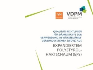 Bild eines Dokuments mit dem Titel „Qualitätsrichtlinien für Dämmsysteme zur Verwendung in Wärmedämm-Verbundsystemen (WDVS)